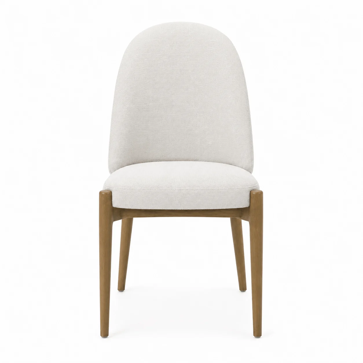 Liverpool Dining Chair: Ivory natural wood